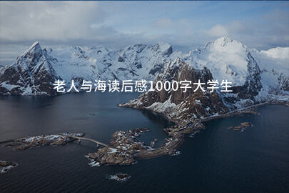 老人与海读后感1000字大学生
