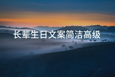 长辈生日文案简洁高级