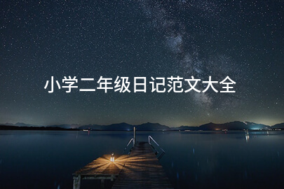 小学二年级日记范文大全