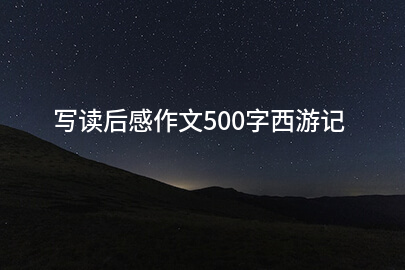 写读后感作文500字西游记