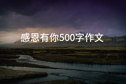 感恩有你500字作文
