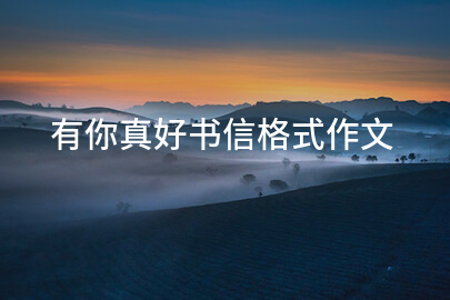 有你真好书信格式作文