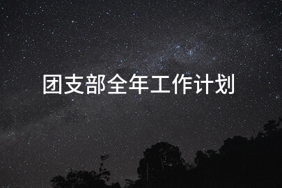 团支部全年工作计划