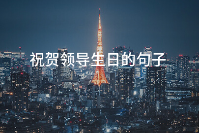 祝贺领导生日的句子