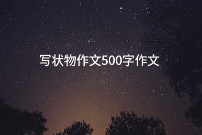 写状物作文500字作文