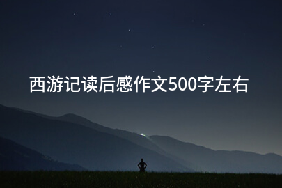 西游记读后感作文500字左右