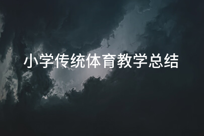 小学传统体育教学总结