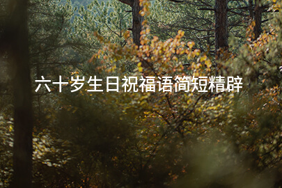 六十岁生日祝福语简短精辟