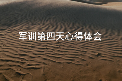 军训第四天心得体会