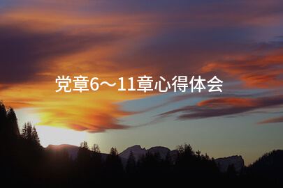 党章6～11章心得体会